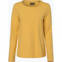 Marc O'Polo - Sweter damski z dodatkiem alpaki, żółty. Żółte swetry damskie marki Marc O'Polo, xl, bez wzorów, z wełny, eleganckie, bez rękawów, bez kaptura. Za 439,95 zł.