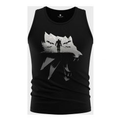Koszulka Biały wilk. Białe t-shirty chłopięce MegaKoszulki, bez wzorów, z bawełny, bez rękawów. Za 44,90 zł.