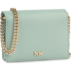 Torebka PINKO - Jolie Simply Credit Card PE 20 PLTT 1021KX Y5FF Aqua Green T31. Zielone torebki klasyczne damskie Pinko, bez wzorów, ze skóry, biznesowe, bez dodatków. W wyprzedaży za 359,00 zł.