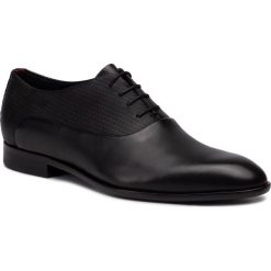 Półbuty HUGO - Appeal 50414592 10220010 01 Black 001. Czarne buty wizytowe męskie HUGO, bez wzorów, ze skóry, eleganckie, bez zapięcia. Za 999,00 zł.