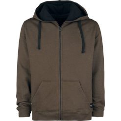 Bluzy męskie: Black Premium by EMP Drawn To The Flame Bluza z kapturem rozpinana brązowy