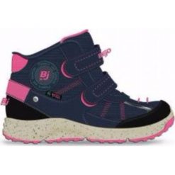 Buciki niemowlęce chłopięce: BEJO Buty Dziecięce Baiko Navy/Light Fuchsia r. 25