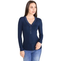 Scotch & Soda Koszulka Niebieski. Niebieskie koszulki damskie Scotch & Soda, l, bez wzorów, z elastanu, bez kołnierzyka, z długim rękawem. Za 311,95 zł.