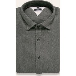Tommy Hilfiger - Koszula. Szare koszule męskie TOMMY HILFIGER, s, bez wzorów, z bawełny, eleganckie, z klasycznym kołnierzykiem, z długim rękawem. W wyprzedaży za 239,90 zł.
