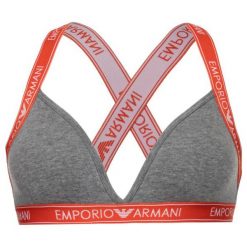Biustonosz braletka Emporio Armani Underwear 163949 9A317 06749. Szare biustonosze Emporio Armani Underwear, bez wzorów, z elastanu. W wyprzedaży za 129,00 zł.