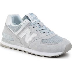 Sneakersy NEW BALANCE - WL574OAA Szary. Szare półbuty damskie New Balance, na co dzień, bez wzorów, ze skóry, bez obcasa, na płaskiej podeszwie, bez zapięcia. Za 349,00 zł.