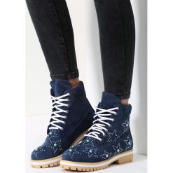 Granatowe Traperki Wake Up Little. Niebieskie buty zimowe damskie vices. Za 64,99 zł.