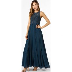 Laona - Damska sukienka wieczorowa, niebieski. Niebieskie sukienki damskie Laona, z haftami, z szyfonu, eleganckie, bez kołnierzyka, bez rękawów. Za 799,95 zł.