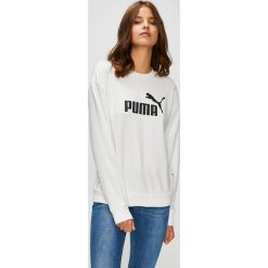 Puma - Bluza. Białe bluzy damskie z nadrukiem marki Puma, s, z elastanu, bez kaptura. W wyprzedaży za 169,90 zł.