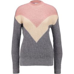Swetry klasyczne damskie: Noisy May NMLENKA Sweter medium grey melange/oat meal
