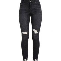 Miss Selfridge RAW HEM LIZZI Jeans Skinny Fit washed black. Czarne jeansy damskie Miss Selfridge. W wyprzedaży za 188,10 zł.