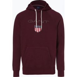 Gant - Męska bluza nierozpinana, czerwony. Czerwone bejsbolówki męskie GANT, m, z haftami, z kapturem. Za 449,95 zł.