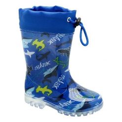 Ktr® Kalosze Chłopiece W Rekiny, 27, Niebieskie. Niebieskie buty chłopięce sportowe marki Ktr®. Za 67,00 zł.