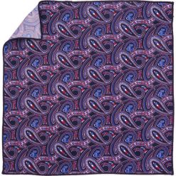 Granatowa poszetka we wzór paisley E208. Poszetki męskie Modini Moda Męska, bez wzorów, casualowe. Za 33,00 zł.