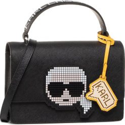 Torebka KARL LAGERFELD - 201W3124 Black 999. Czarne torebki klasyczne damskie KARL LAGERFELD, bez wzorów, ze skóry, eleganckie, bez dodatków. W wyprzedaży za 799,00 zł.
