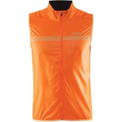 Craft Kamizelka Na Rower Featherlight Pomarańczowy M. Pomarańczowe kurtki sportowe męskie Craft, m, bez wzorów, z polaru, bez kaptura, rowerowe. Za 249,00 zł.