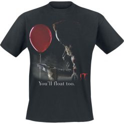 TO Pennywise - Red Balloon T-Shirt czarny. Czarne koszulki męskie TO, l, z nadrukiem, z okrągłym kołnierzem. Za 74,90 zł.