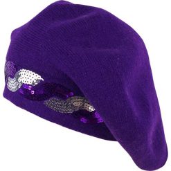Beret damski Glamour runway fioletowy (cz13117). Fioletowe berety damskie marki Art of Polo. Za 54,70 zł.