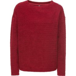 Swetry oversize damskie: Sweter oversize bonprix ciemnoczerwony