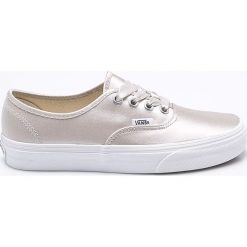 Vans - Tenisówki Authentic. Brązowe tenisówki damskie marki Vans, z materiału, na sznurówki. W wyprzedaży za 259,90 zł.