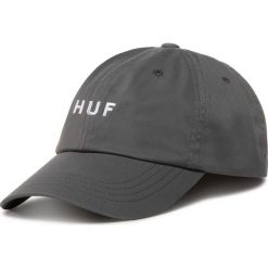 Czapka z daszkiem HUF - Essentials Og Cv 6 Pan HT00345 Charcoal. Szare czapki męskie HUF, bez wzorów, z bawełny. Za 149,00 zł.