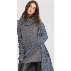 Granatowy Kardigan Majestic. Niebieskie swetry damskie Renee, xl, z nadrukiem. Za 79,99 zł.