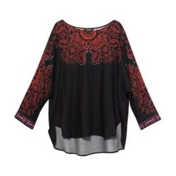 Desigual dámská halenka Blus Lumbe M czarny. Czarne koszule damskie Desigual, m. Za 299,00 zł.