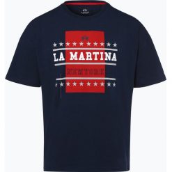 La Martina - T-shirt męski, niebieski. Niebieskie t-shirty męskie marki La Martina, xl, z nadrukiem, z dżerseju. Za 199,95 zł.