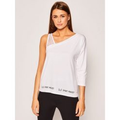 Bluzka Liu Jo Sport TA0168 J5003. Białe koszule damskie Liu Jo Sport, xs, bez wzorów, z elastanu, sportowe, bez kołnierzyka, bez rękawów. Za 319,00 zł.