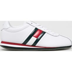 Tommy Jeans - Buty. Białe buty sportowe damskie Tommy Jeans, bez wzorów, z jeansu, sportowe. W wyprzedaży za 319,90 zł.