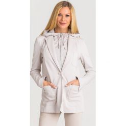 ŻAKIET LORIA Max Mara Leisure. Szare marynarki damskie Max Mara Leisure, s, bez wzorów, z materiału. Za 1189,00 zł.