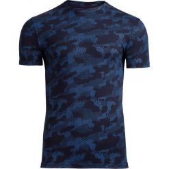 T-shirt męski TSM602 - niebieski - Outhorn. Niebieskie koszulki męskie marki Outhorn, na lato, m, moro, z bawełny, klasyczne, bez kołnierzyka. W wyprzedaży za 39,99 zł.