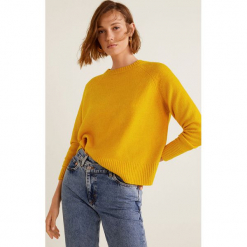 Mango - Sweter Espuma3. Szare swetry klasyczne damskie Mango, l, z dzianiny, z okrągłym kołnierzem. Za 139,90 zł.