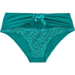 Figi panty bonprix szmaragdowy. Zielone majtki damskie bonprix, z bawełny. Za 34,99 zł.
