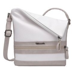 Tamaris Torebka Crossbody Smirne Hobo Bag 2931191-197 White Grzebień. Białe torebki klasyczne damskie Tamaris, bez wzorów, bez dodatków. W wyprzedaży za 164,00 zł.