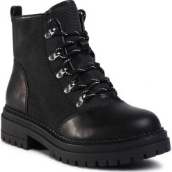 Trapery DEEZEE - WS5195-02 Black. Czarne trapery damskie DeeZee, ze skóry ekologicznej, bez obcasa, bez zapięcia. Za 139,99 zł.