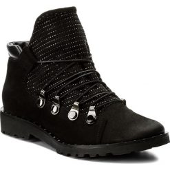 Buty zimowe damskie: Botki ROBERTO – 591 Czarny Nubuk