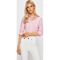 Polo Ralph Lauren - Koszula. Różowe koszulki damskie polo Polo Ralph Lauren, na co dzień, bez wzorów, z elastanu, klasyczne, polo, z długim rękawem. W wyprzedaży za 379,90 zł.