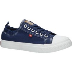 Granatowe trampki sznurowane big star aa274a039. Niebieskie trampki i tenisówki damskie BIG STAR, bez wzorów, z materiału, na sznurówki. Za 119,99 zł.