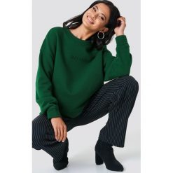 Samsoe & Samsoe Bluza Jaya - Green. Zielone bluzy rozpinane damskie Samsøe & Samsøe, z napisami, z długim rękawem, długie. Za 364,95 zł.