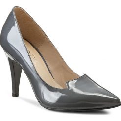 Szpilki KOTYL - 7269 Szary/Grafit Lakier. Szare szpilki Kotyl, bez wzorów, ze skóry, eleganckie, bez obcasa, na obcasie, bez zapięcia. W wyprzedaży za 169,00 zł.