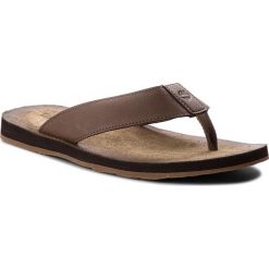 Japonki TIMBERLAND - Wild Dunes Lthr Fli Pflop A18XT Potting Soil. Pomarańczowe klapki męskie Timberland, ze skóry, bez zapięcia. W wyprzedaży za 179,00 zł.
