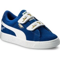 Sneakersy PUMA - Minions Suede V Ps 365528 02 Olympian Blue/Puma White. Niebieskie półbuty dziewczęce Puma, na rzepy. W wyprzedaży za 179,00 zł.
