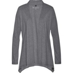 Shirt bez zapięcia bonprix szary melanż. Szare żakiety damskie bonprix, bez wzorów. Za 59,99 zł.