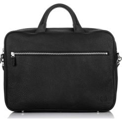 TORBA MĘSKA AKTÓWKA PAOLO PERUZZI NA LAPTOPA. Czarne torby na laptopa marki Paolo Peruzzi, w paski, ze skóry. Za 399,00 zł.