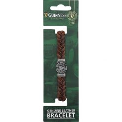 Bransoletki męskie: Guinness Harfe Bransoletka skórzana brązowy
