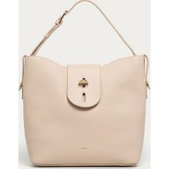 Furla - Torebka skórzana Net. Brązowe torby damskie na zakupy Furla, w paski, ze skóry, na ramię, duże, bez dodatków. Za 1649,00 zł.