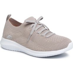 Sneakersy SKECHERS - Statements 12841/TPE Taupe. Brązowe półbuty damskie Skechers, na co dzień, bez wzorów, z tworzywa sztucznego, bez obcasa, na płaskiej podeszwie, bez zapięcia. Za 279,00 zł.