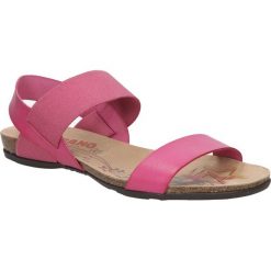 Sandały verano 15. Czerwone sandały damskie Verano, bez wzorów, ze skóry, klasyczne, bez obcasa, bez zapięcia. Za 239,99 zł.