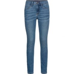 Dżinsy Skinny z haftem bonprix niebieski "stone”. Niebieskie jeansy damskie marki House, z jeansu. Za 79,99 zł.